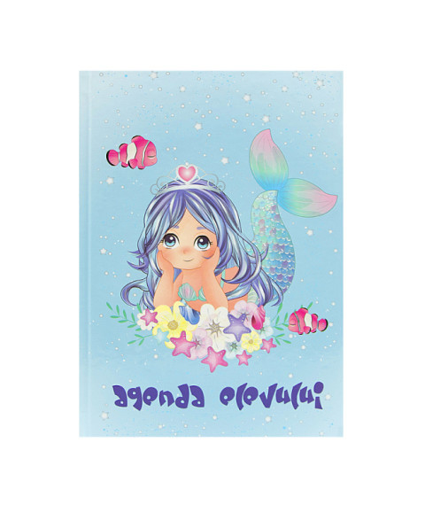Agendă elevului NEW SCHOOL MERMAID 48 foi, copertă tare